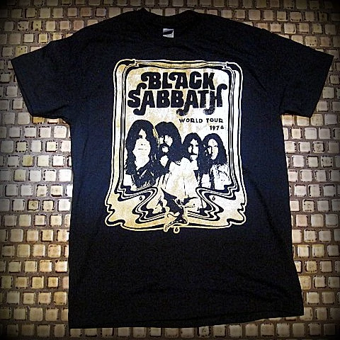 Black Sabbath- World Tour 1978 Vintage Group Photo-Two Sided Printed -T-Shirt 